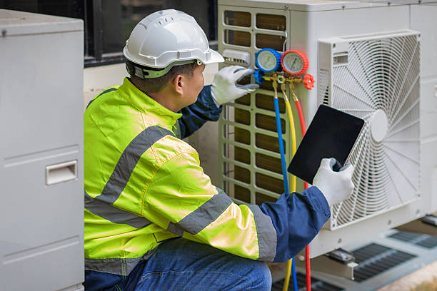 Professional Hvac technician working in Stacy, MN